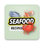 seafood recipes app android application logo